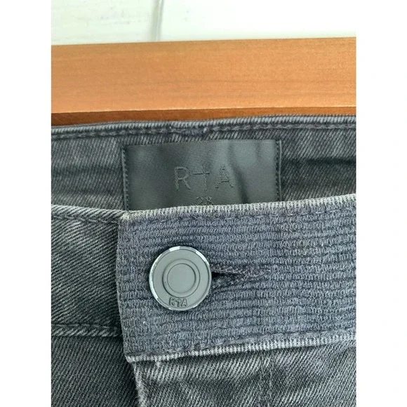 RtA Kiki Kick Flare Cropped Jeans 28 - Picture 3 of 14